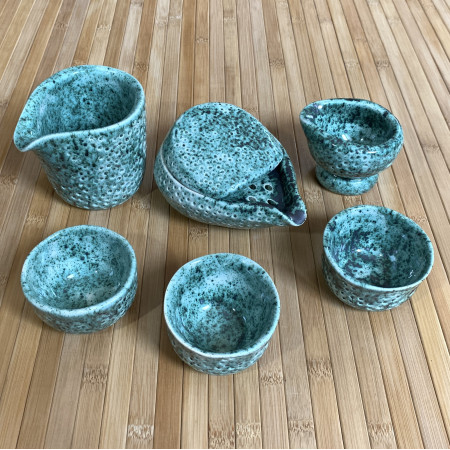 Набор для чайной церемонии Летние камни ручная работа